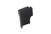 Endkappe Endkappe rechts SQUARESTEP LED Aluminium pulverbeschichtet schwarz RAL 9011 11mm