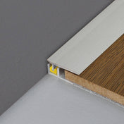 Wandanschlussprofil CLIPPER BORDER Aluminium eloxiert silber 45457mm 100cm