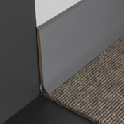 DURAL core skirting board foamed CONSTRUCT SOLID CORE aluminium dark grey 60mm 250cm