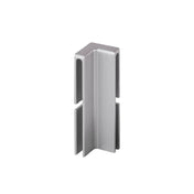 DURAL binnenhoek DURABAL BO aluminium gepoedercoat platinagrijs RAL 7036 80 mm 12 mm