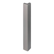 Außenecke DURABAL BO Aluminium pulverbeschichtet platingrau RAL 7036 120mm 8mm