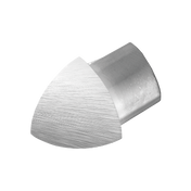 Außenecke DURONDELL Metalldruckguss hochglänzend gebürstet silber 8mm