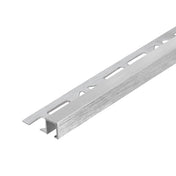 DURAL end profile SQUARELINE aluminium high gloss anodised brushed silver 11mm 250cm