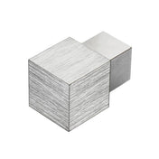 DURAL binnen- en buitenhoek SQUARELINE aluminium hoogglans geanodiseerd geborsteld zilver 12,5 mm