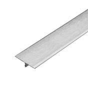 Abdeckprofil T-FLOOR Edelstahl (V2A/304) silber Feinschliff mit Schutzfolie 7mm 250cm