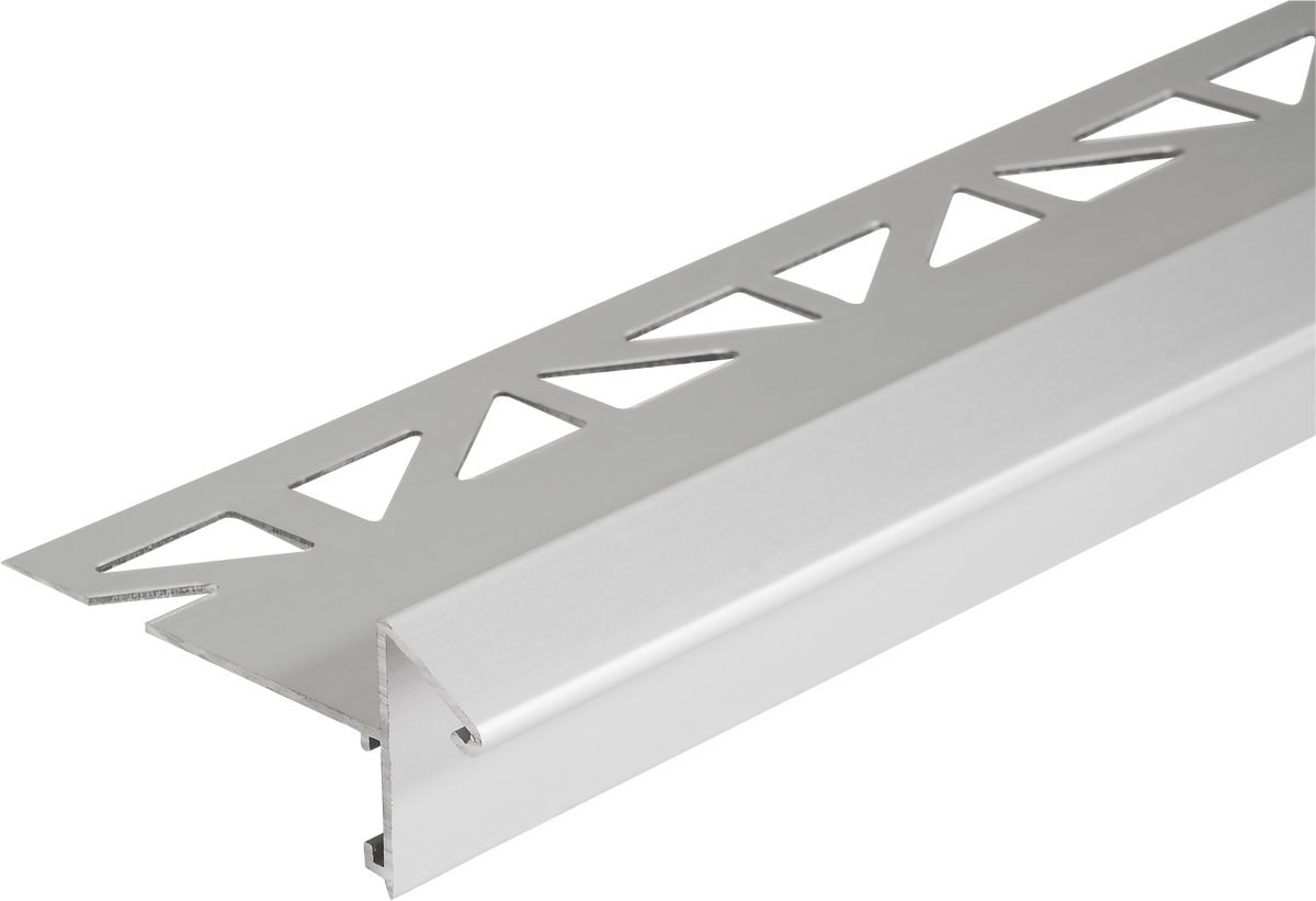 Cornière de balcon DURAL non percée DURABAL BK aluminium anodisé argent 11mm 300cm