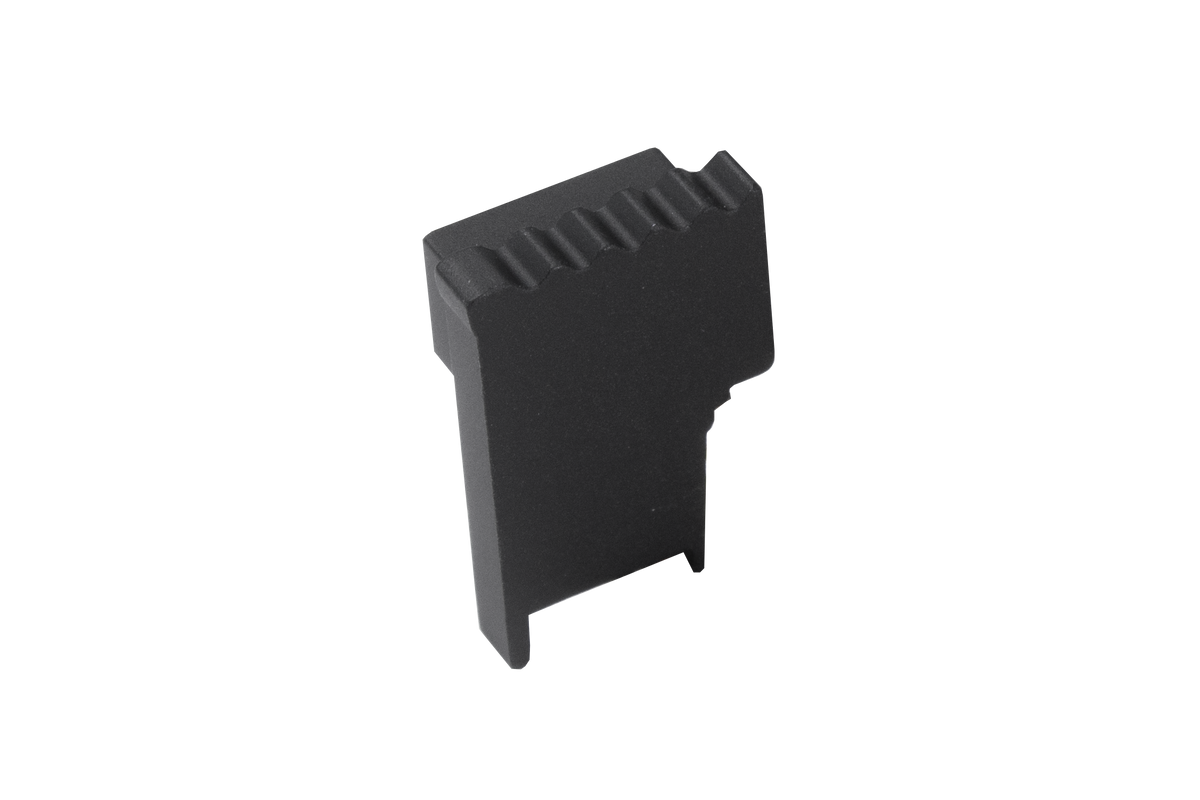DURAL eindkap eindkap links/rechts SQUASTEP LED aluminium gepoedercoat zwart RAL 9011 11mm