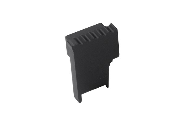 Endkappe Endkappe links SQUARESTEP LED Aluminium pulverbeschichtet schwarz RAL 9011 11mm