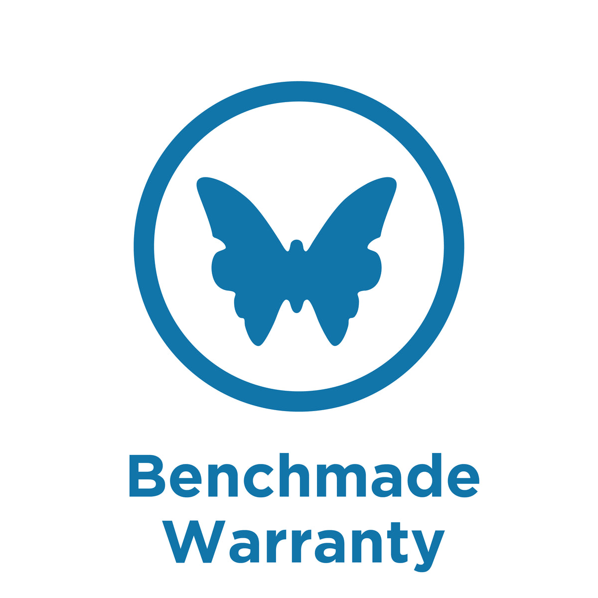 Blue Benchmade Warranty Service Icon with Butterfly Logo | Benchmade Knife Co.