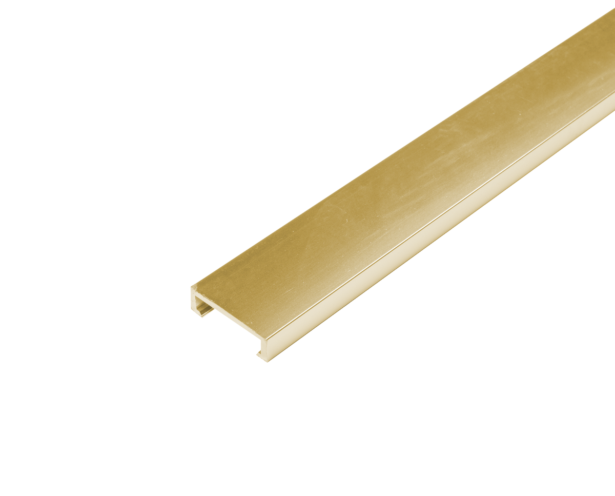 Listelliprofil DURALIS Aluminium hochglanzeloxiert gold 8mm 250cm