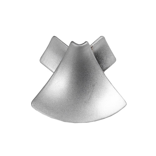 Außenecke T-COVE Metalldruckguss hochglanzeloxiert silber 12mm