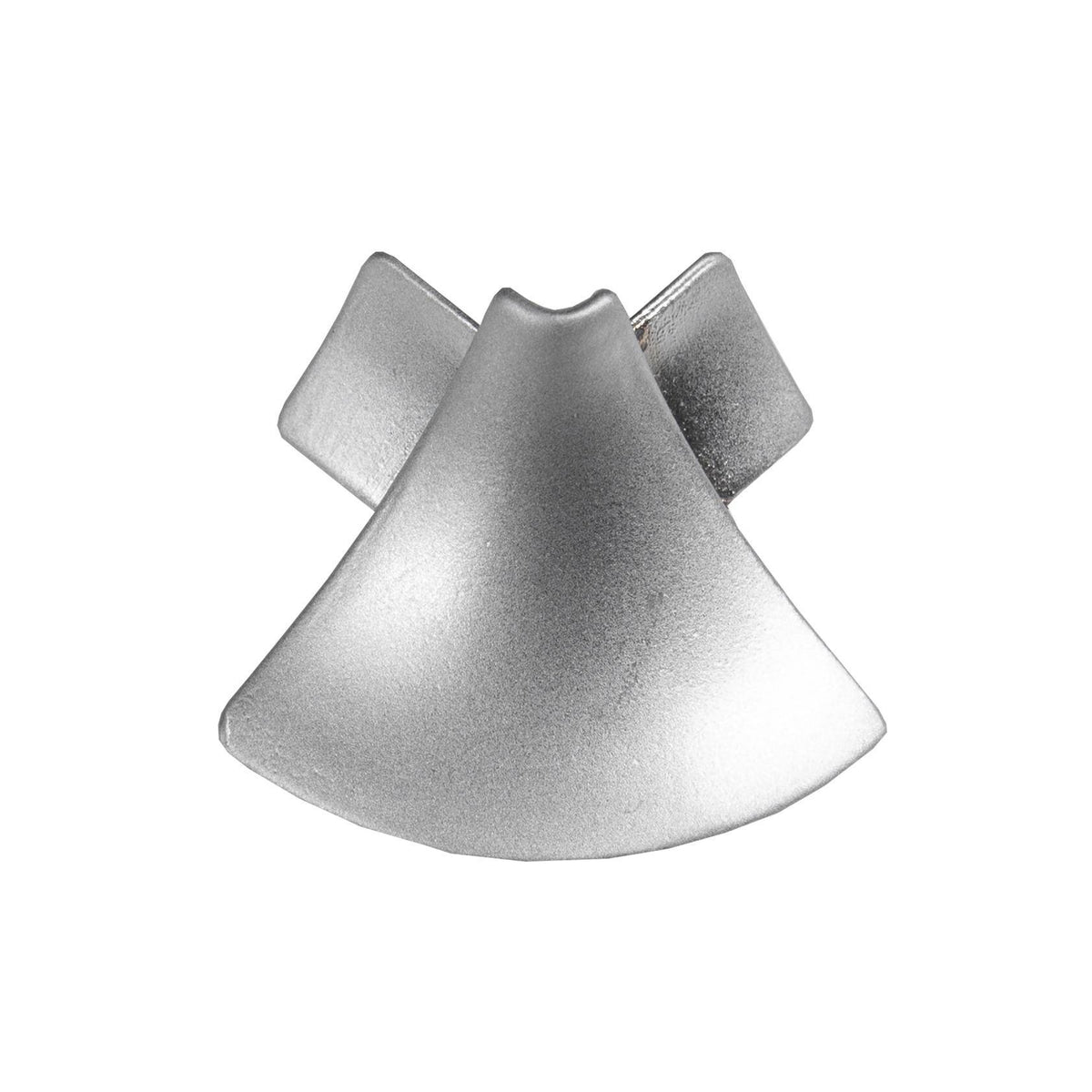 Außenecke T-COVE Metalldruckguss hochglanzeloxiert silber 16mm
