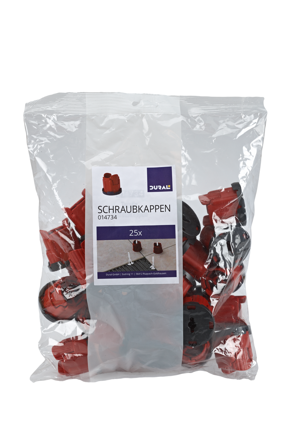 Schraubkappe TURNFIX Kunststoff rot