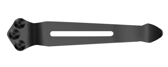 Black 3-Hole Modified Pocket Clip - Side Profile | Benchmade Knife Co.
