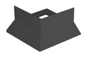 Eckstück DURABAL BL Aluminium pulverbeschichtet anthrazit RAL 7016 95mm 125mm