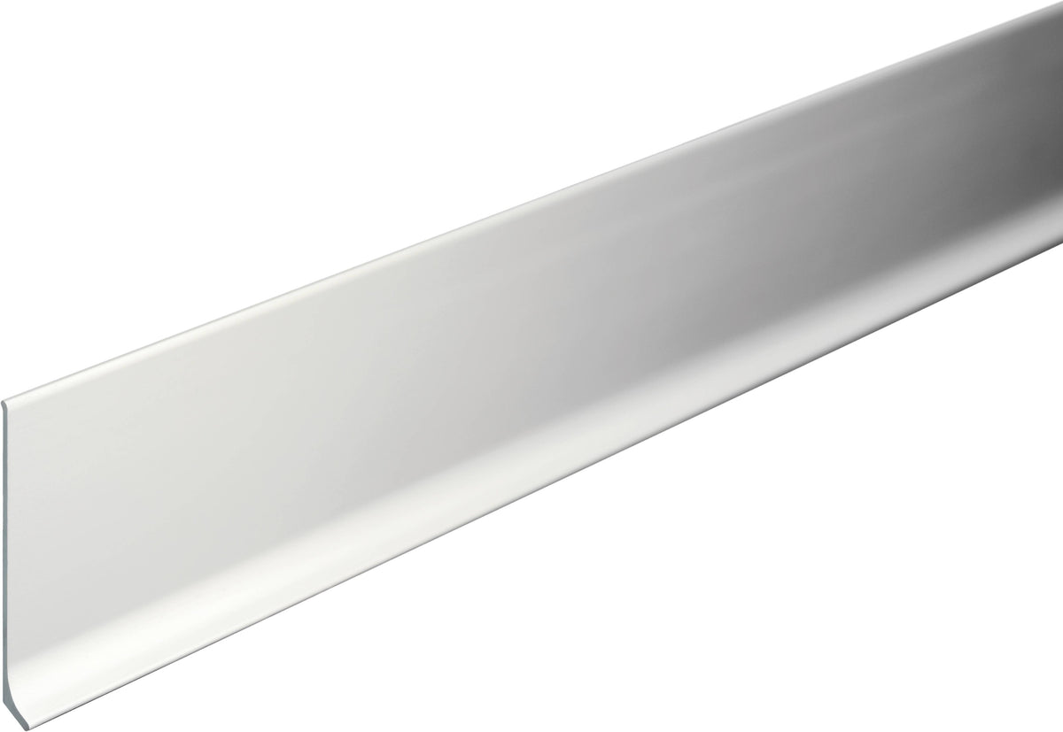 Sockelleiste CONSTRUCT METALL Aluminium eloxiert silber 100mm 250cm
