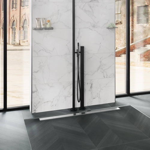Caniveau DURAL Line MYVARIO-LINE acier inoxydable (V2A/304) brossé 90cm
