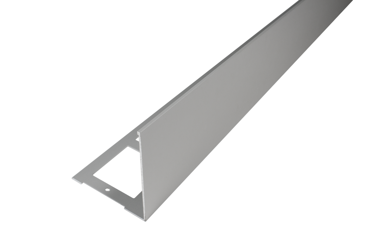 DURAL balcony angle profile DURABAL BW aluminum anodized silver 75mm 300cm