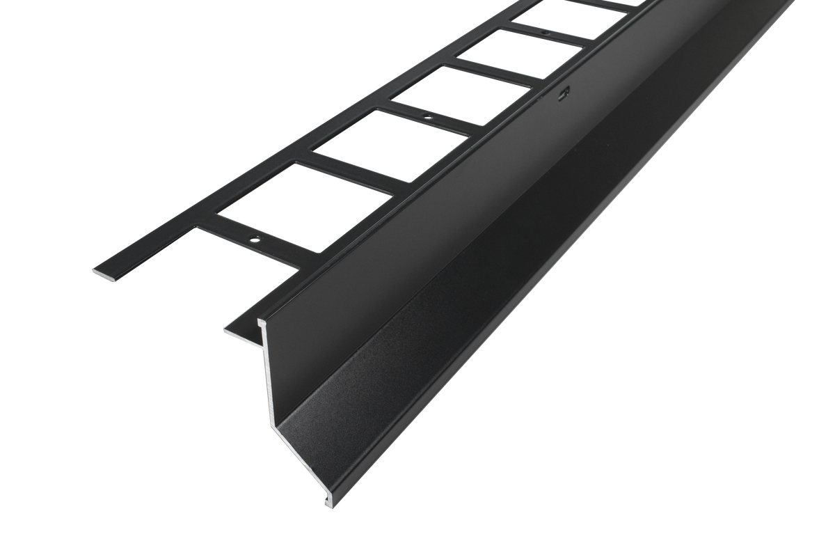 Balkonwinkelprofil DURABAL BT 11 Aluminium pulverbeschichtet anthrazit RAL 7016 72mm 300cm