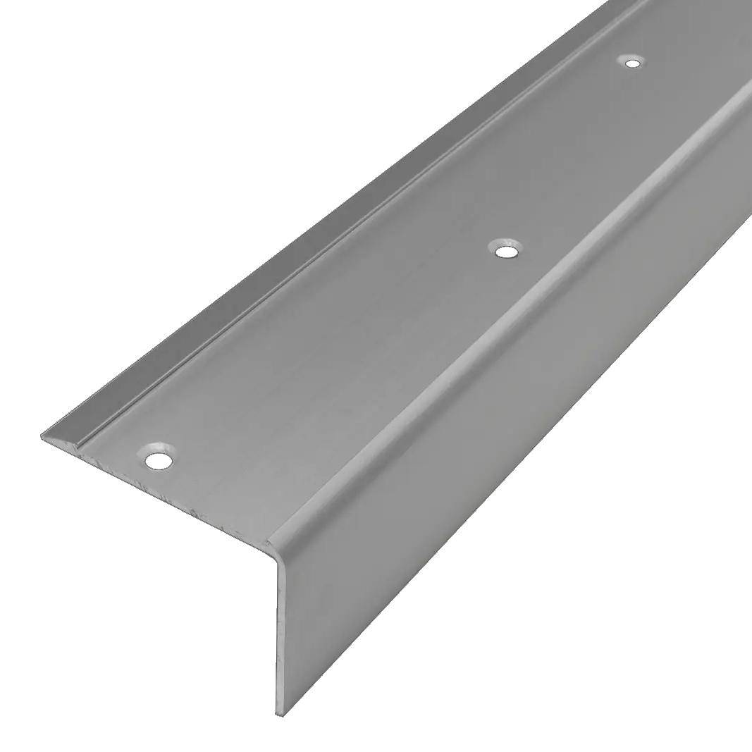 DURAL Profilé pour marches d'escalier pour 1 x garniture 43 mm TREDSAFE aluminium anodisé argent 44mm 250cm