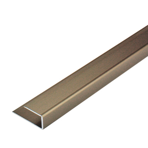 DURAL Profilé d'encadrement ADAPT Aluminium anodisé titane 8mm 270cm