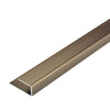 DURAL Profilé d'encadrement ADAPT Aluminium anodisé titane 12mm 270cm