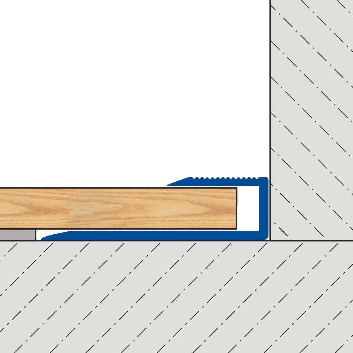 DURAL Profilé d'encadrement ADAPT aluminium anodisé argent 8mm 270cm