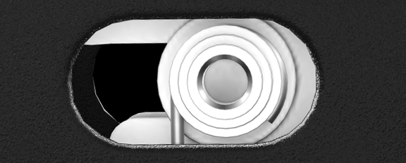 Satin Steel 580 AXIS Lock Component - Top View | Benchmade Knife Co.