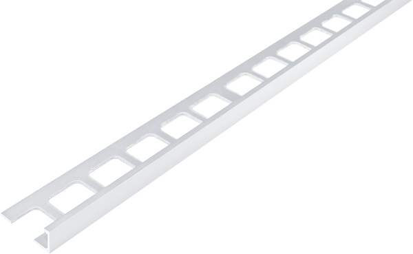 FLIESENEXPERT 24 Cornière CLASSIC aluminium époxy blanc 8mm 300cm