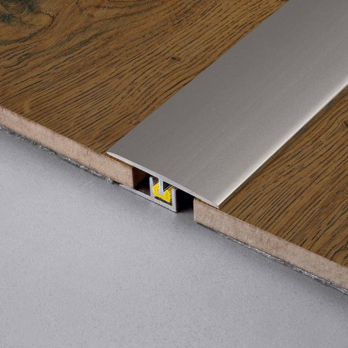 Profilé de transition DURAL CLIPPER EXPANSION aluminium anodisé titane 45487mm 270cm
