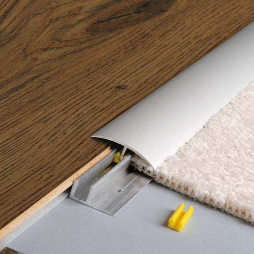 DURAL overgangsprofiel CLIPPER TRANSITION aluminium geanodiseerd zilver 45456mm 100cm