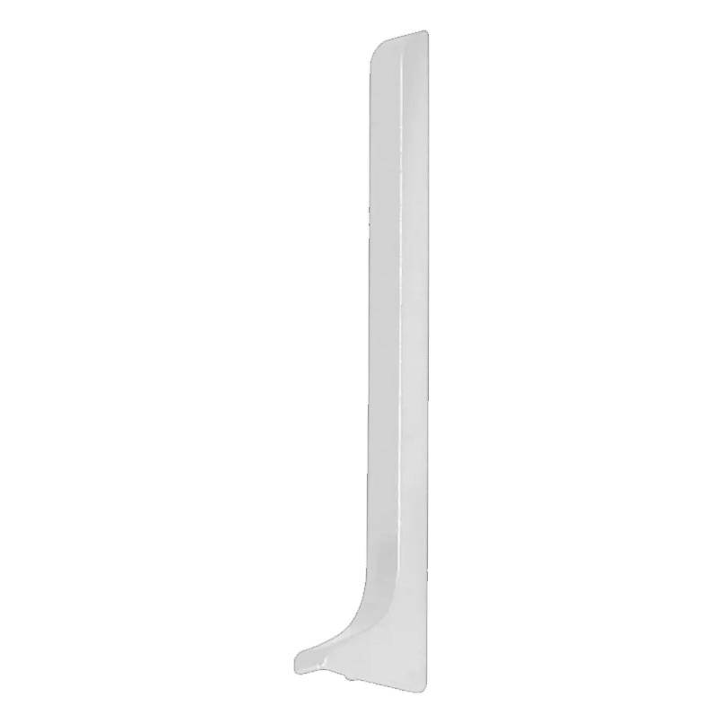 Embout DURAL droit CONSTRUCT METAL aluminium époxy blanc 60mm