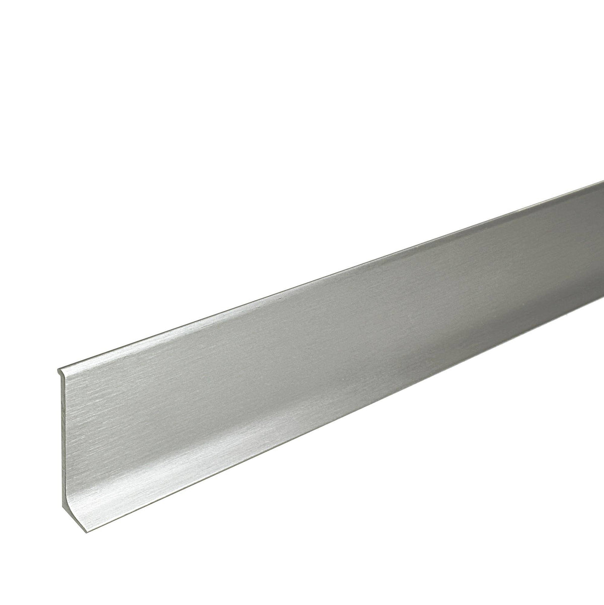 Sockelleiste CONSTRUCT METALL Aluminium eloxiert silber 60mm 250cm