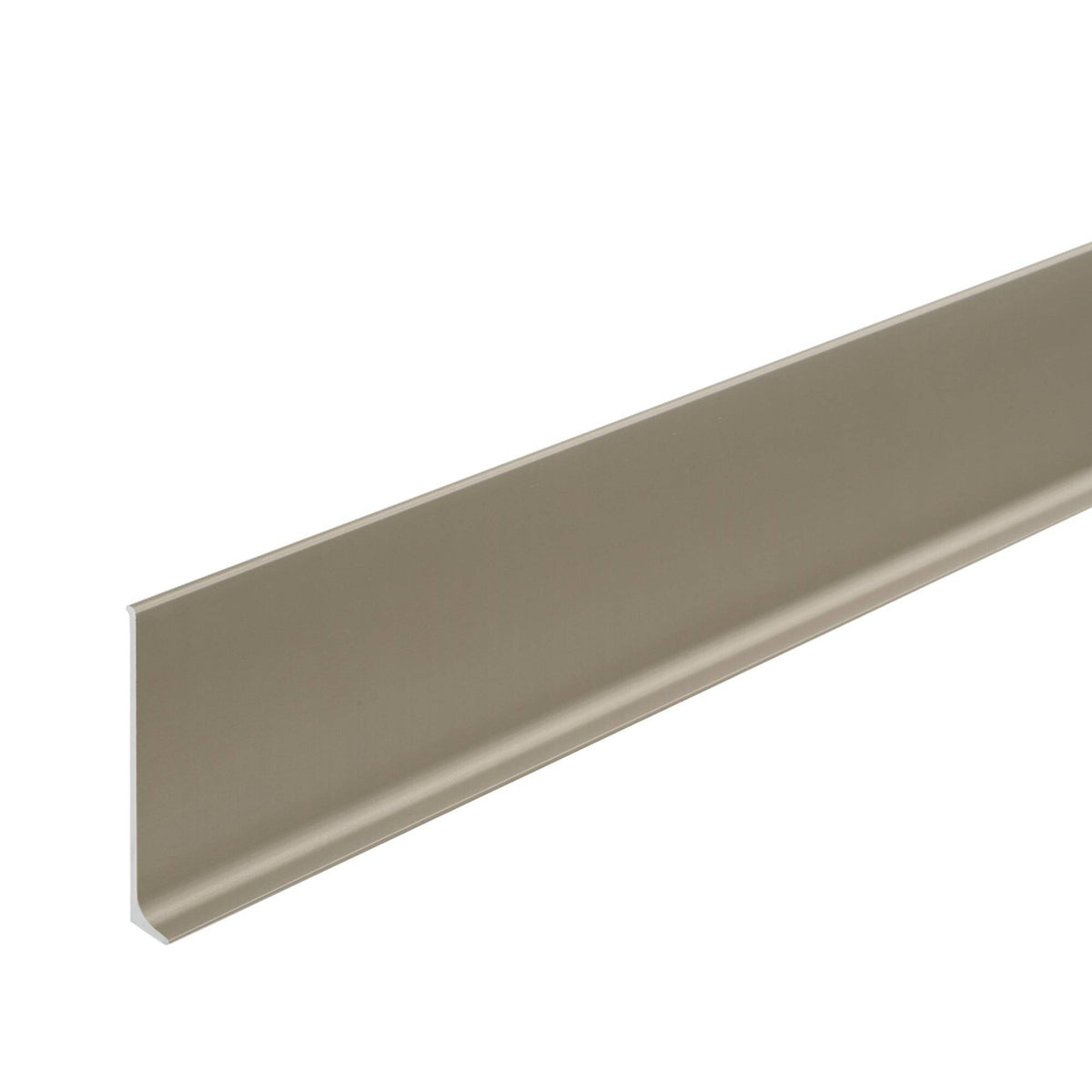 DURAL skirting board CONSTRUCT METALL die-cast metal anodised titanium 60mm 250cm