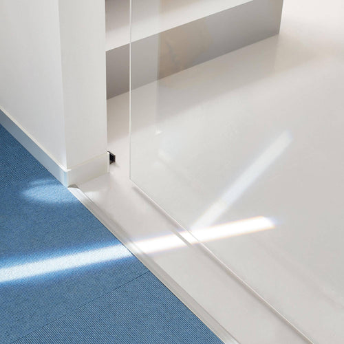 Sockelleiste CONSTRUCT SQUARE Aluminium pulverbeschichtet weiß 250cm