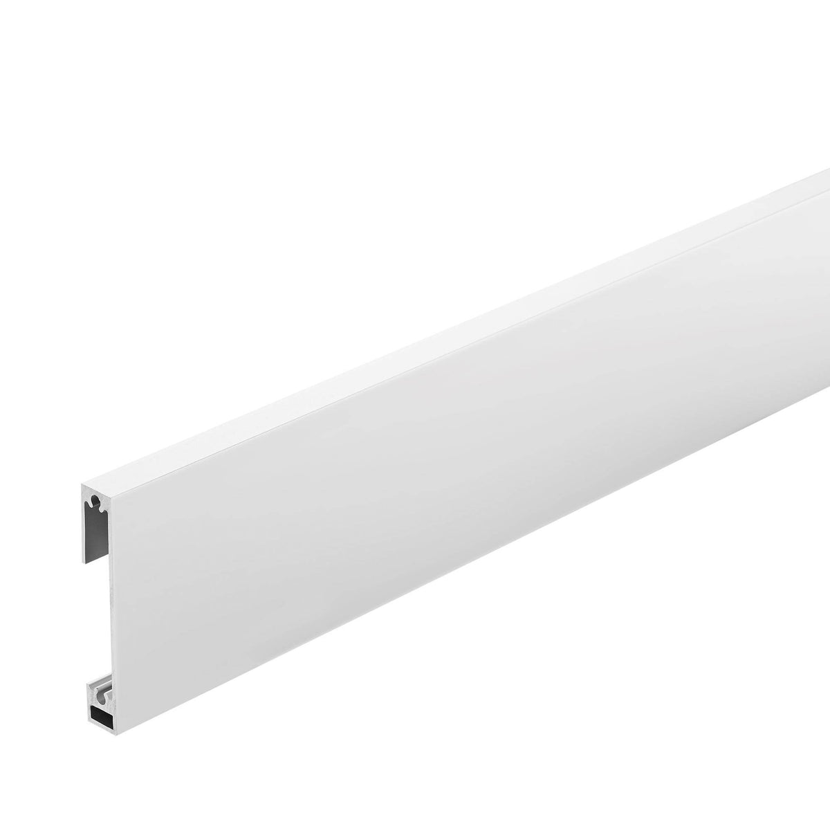 Sockelleiste CONSTRUCT SQUARE Aluminium pulverbeschichtet weiß 250cm