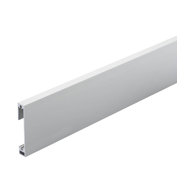 Plinthe DURAL CONSTRUCT SQUARE aluminium anodisé argent 250cm