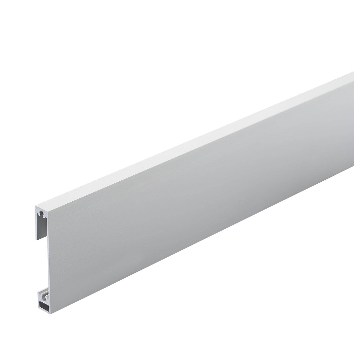 Plinthe DURAL CONSTRUCT SQUARE aluminium anodisé argent 250cm