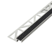 DURAL Profilé pour marches d'escalier avec insert 13 mm DIAMONDSTEP Aluminium anodisé neutral black 11mm 250cm