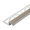 DURAL traptredeprofiel met inzetstuk 13 mm DIAMONDSTEP aluminium geanodiseerd zand 9mm 250cm