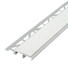 Treppenstufenprofil für Einlage 37 mm DIAMONDSTEP Aluminium eloxiert silber 9mm 250cm