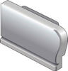 Endkappe links DIAMONDSTEP Aluminium eloxiert silber 9mm