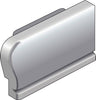 DURAL end cap right DIAMONDSTEP aluminum anodized silver 11mm