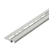 Treppenstufenprofil für Einlage 13 mm DIAMONDSTEP Aluminium eloxiert silber 9mm 250cm