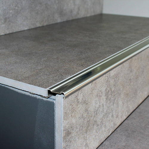 DURAL Profilé pour marches d'escalier pour garniture 13 mm DIAMONDSTEP acier inoxydable (V2A/304) naturel 11mm 250cm