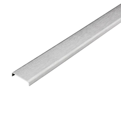 Listelliprofil DURALIS Edelstahl (V2A/304) gebürstet mit Schutzfolie 6mm 250cm