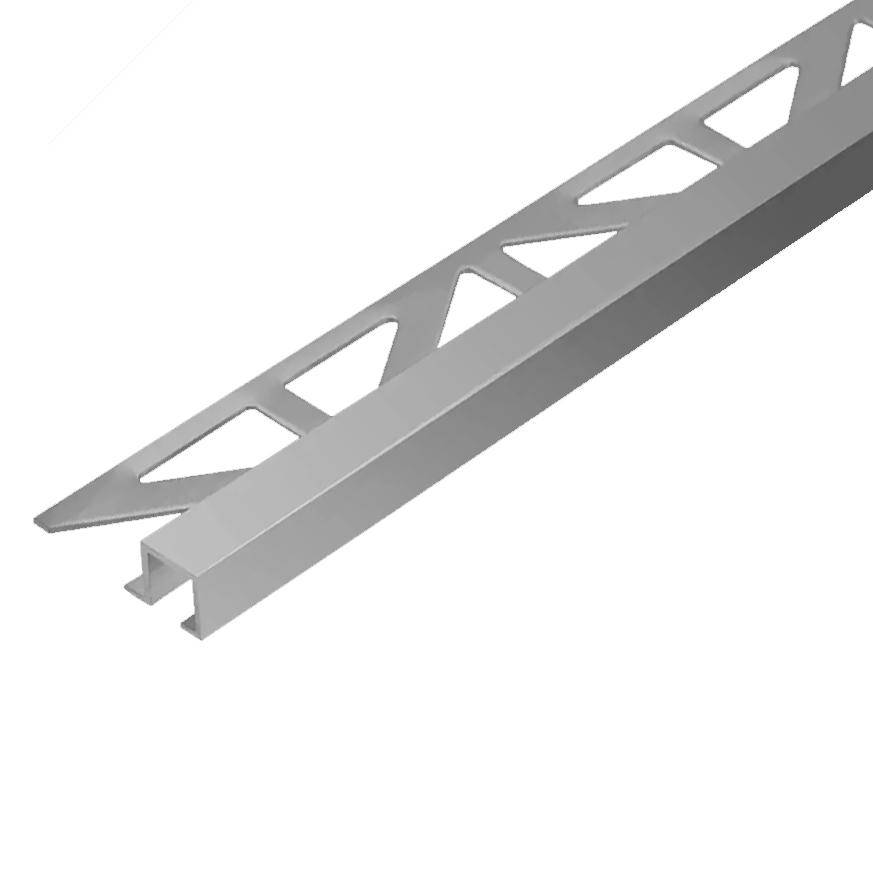 Profilé de finition DURAL SQUARELINE Aluminium thermolaqué gris béton RAL 0006500 11mm 300cm