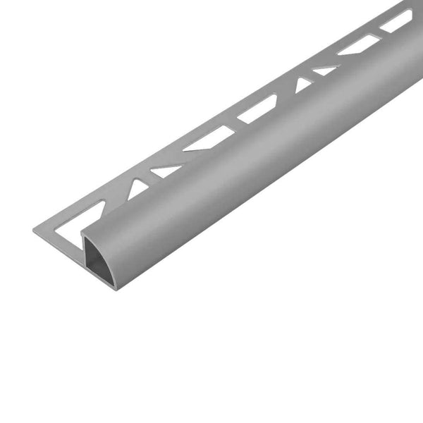 Viertelkreisprofil DURONDELL Aluminium pulverbeschichtet betongrau RAL 0006500 10mm 300cm