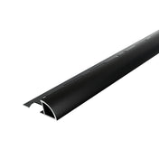 Viertelkreisprofil DURONDELL Aluminium pulverbeschichtet schwarz matt 8mm 300cm