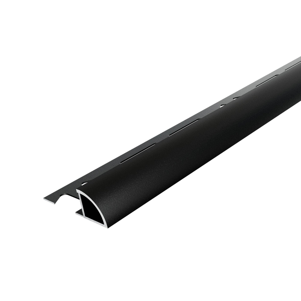 DURAL Profilé en quart de cercle DURONDELL Aluminium thermolaqué noir mat 8mm 300cm